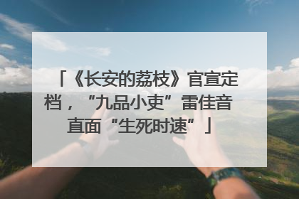 《长安的荔枝》官宣定档，“九品小吏”雷佳音直面“生死时速”
