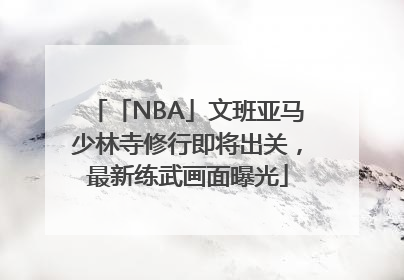 「NBA」文班亚马少林寺修行即将出关，最新练武画面曝光