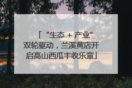“生态 + 产业”双轮驱动，兰溪黄店开启高山西瓜丰收乐章
