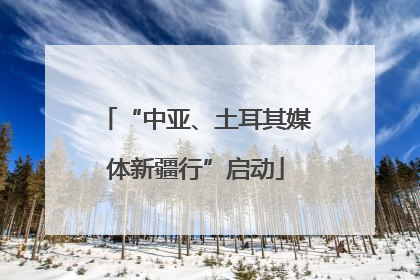 “中亚、土耳其媒体新疆行”启动