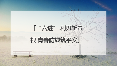 “六进” 利刃斩毒根 青春防线筑平安