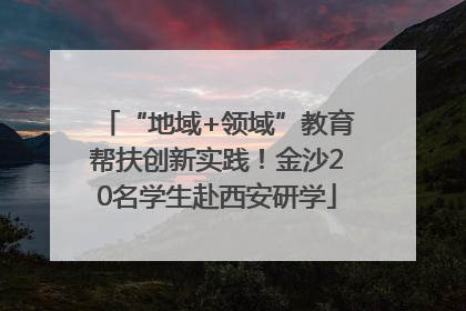 “地域+领域”教育帮扶创新实践！金沙20名学生赴西安研学