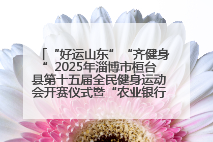 “好运山东”“齐健身”2025年淄博市桓台县第十五届全民健身运动会开赛仪式暨“农业银行杯”第一届社区工作队伍运动会开赛