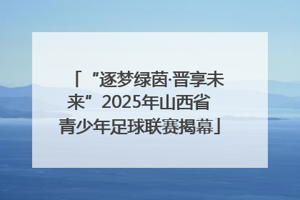 “逐梦绿茵·晋享未来”2025年山西省青少年足球联赛揭幕