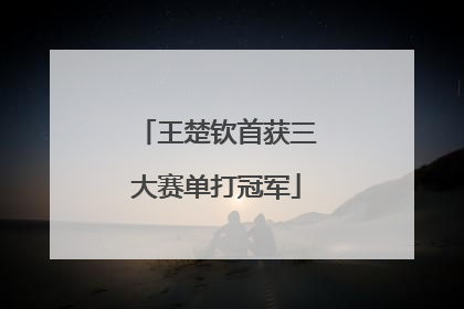 王楚钦首获三大赛单打冠军