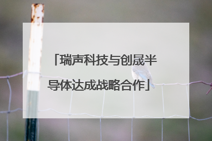 瑞声科技与创晟半导体达成战略合作