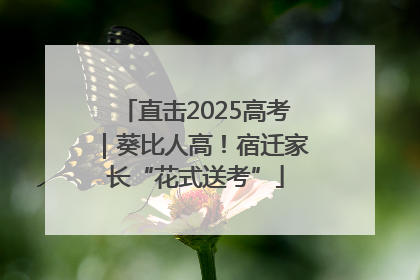 直击2025高考｜葵比人高！宿迁家长“花式送考”