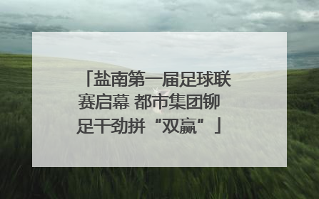 盐南第一届足球联赛启幕 都市集团铆足干劲拼“双赢”