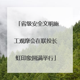省级安全文明施工观摩会在联投长虹印象圆满举行