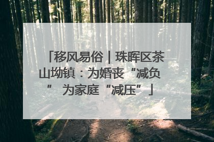 移风易俗｜珠晖区茶山坳镇：为婚丧“减负” 为家庭“减压”