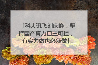科大讯飞刘庆峰：坚持国产算力自主可控，有实力做也必须做