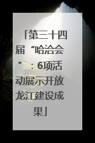 第三十四届“哈洽会”：6项活动展示开放龙江建设成果