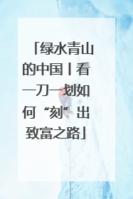 绿水青山的中国丨看一刀一划如何“刻”出致富之路