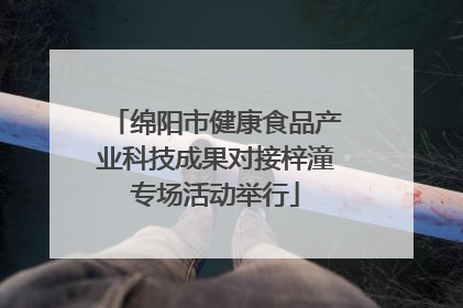 绵阳市健康食品产业科技成果对接梓潼专场活动举行