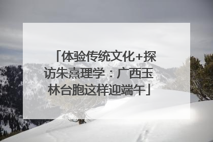 体验传统文化+探访朱熹理学：广西玉林台胞这样迎端午