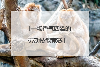 一场香气四溢的劳动技能竞赛