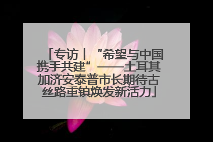 专访丨“希望与中国携手共建”——土耳其加济安泰普市长期待古丝路重镇焕发新活力