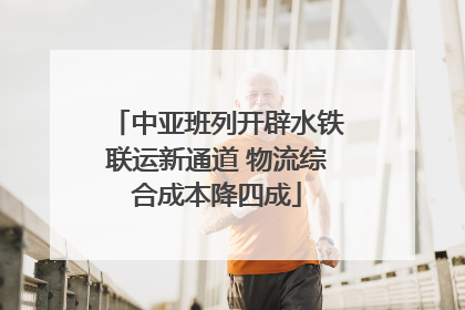 中亚班列开辟水铁联运新通道 物流综合成本降四成