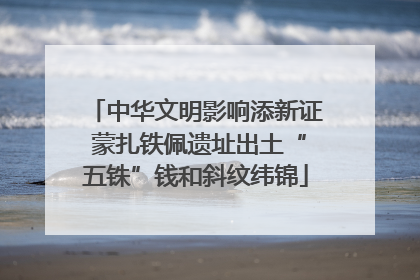 中华文明影响添新证 蒙扎铁佩遗址出土“五铢”钱和斜纹纬锦