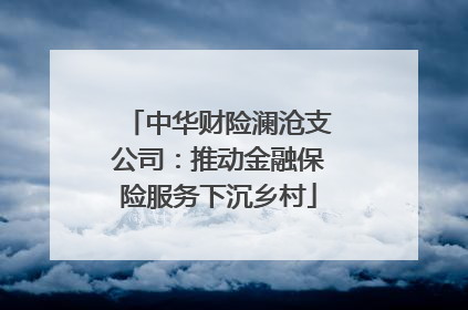 中华财险澜沧支公司：推动金融保险服务下沉乡村