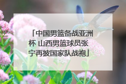 中国男篮备战亚洲杯 山西男篮球员张宁再披国家队战袍