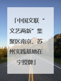 中国文联“文艺两新”集聚区南京、苏州实践基地在宁授牌