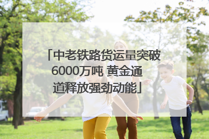 中老铁路货运量突破6000万吨 黄金通道释放强劲动能