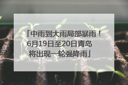 中雨到大雨局部暴雨！6月19日至20日青岛将出现一轮强降雨