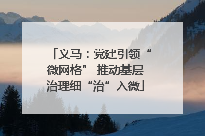 义马：党建引领“微网格” 推动基层治理细“治”入微