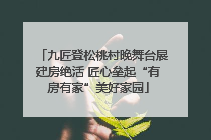 九匠登松桃村晚舞台展建房绝活 匠心垒起“有房有家”美好家园