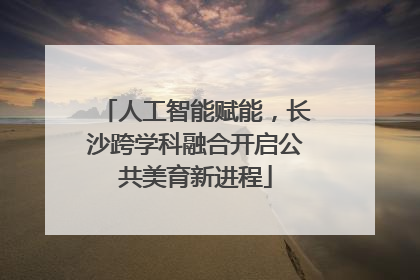 人工智能赋能，长沙跨学科融合开启公共美育新进程