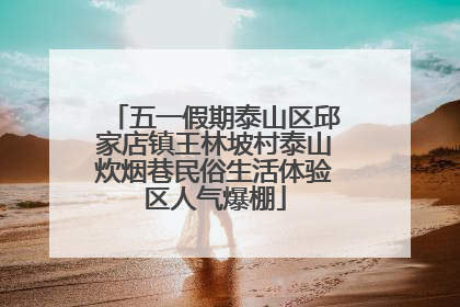 五一假期泰山区邱家店镇王林坡村泰山炊烟巷民俗生活体验区人气爆棚
