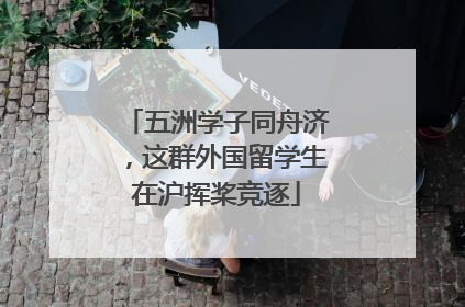 五洲学子同舟济，这群外国留学生在沪挥桨竞逐