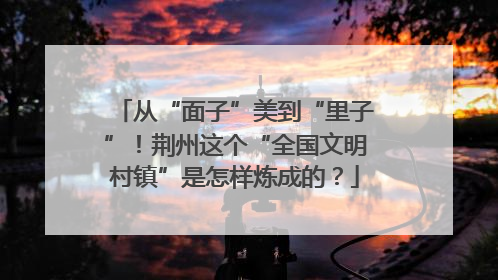 从“面子”美到“里子”！荆州这个“全国文明村镇”是怎样炼成的？