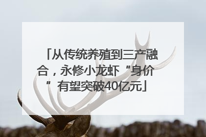 从传统养殖到三产融合,永修小龙虾“身价”有望突破40亿元