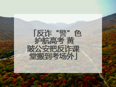 反诈“警”色 护航高考 黄陂公安把反诈课堂搬到考场外