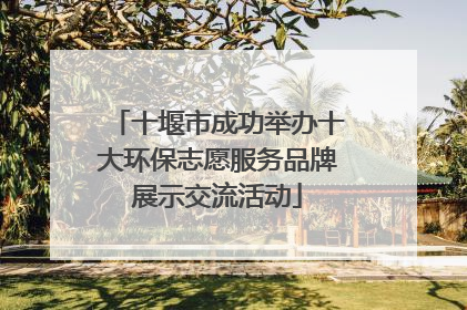 十堰市成功举办十大环保志愿服务品牌展示交流活动