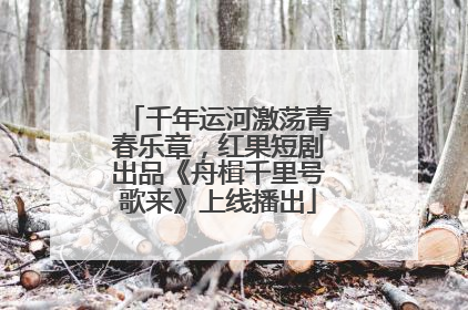 千年运河激荡青春乐章，红果短剧出品《舟楫千里号歌来》上线播出