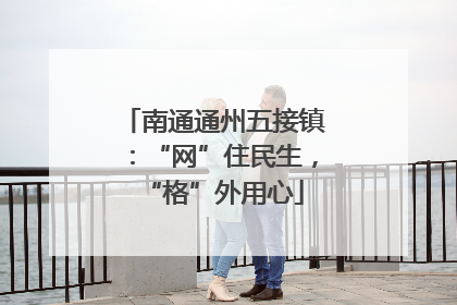 南通通州五接镇：“网”住民生，“格”外用心