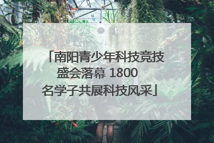 南阳青少年科技竞技盛会落幕 1800 名学子共展科技风采