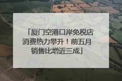 厦门空港口岸免税店消费热力攀升！前五月销售比增近三成