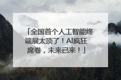 全国首个人工智能终端展太顶了！AI疯狂席卷，未来已来！