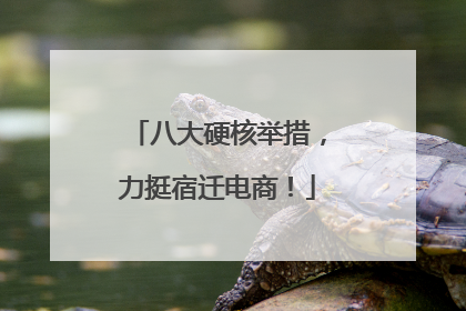 八大硬核举措，力挺宿迁电商！