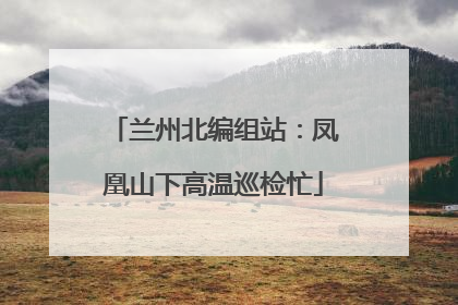 兰州北编组站：凤凰山下高温巡检忙