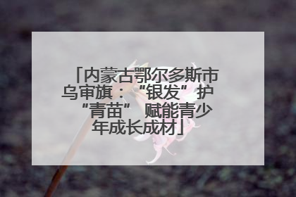 内蒙古鄂尔多斯市乌审旗：“银发”护“青苗” 赋能青少年成长成材