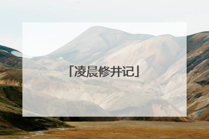 凌晨修井记