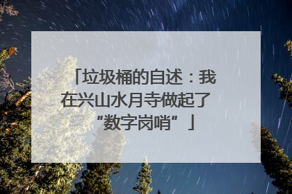 垃圾桶的自述：我在兴山水月寺做起了“数字岗哨”