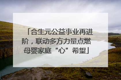 合生元公益事业再进阶，联动多方力量点燃母婴家庭“心”希望