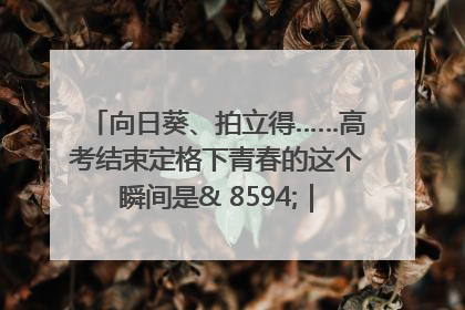 向日葵、拍立得……高考结束定格下青春的这个瞬间是& 8594;｜2025四川高考