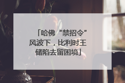 哈佛“禁招令”风波下，比利时王储陷去留困境